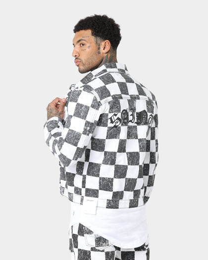 Saint Morta Vintage Checks Denim Jacket White/Black