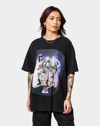 73Studio X Beetlejuice Beetlejuice Vintage T-Shirt Black Wash