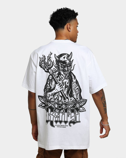 Rats Get Fat Idle Hands T-Shirt White