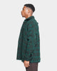 MNML Loose Woven Flannel Shirt Navy/Green