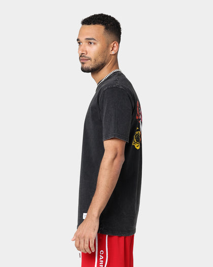 Carre Multi-Rose Vintage T-Shirt Washed Black