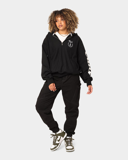 Carré Royale Quarter Zip Hoodie Black
