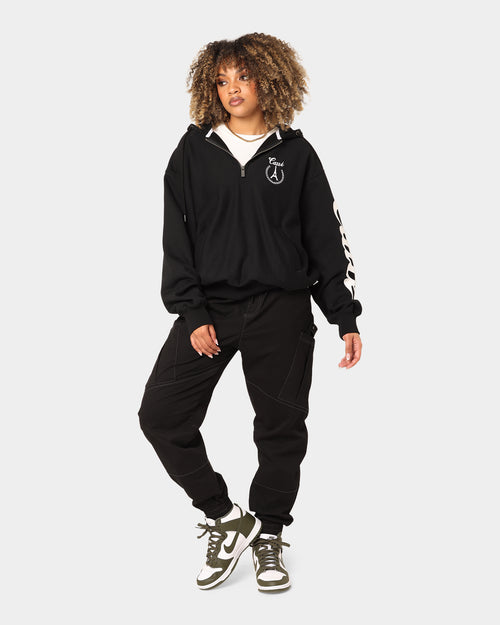 Carré Royale Quarter Zip Hoodie Black