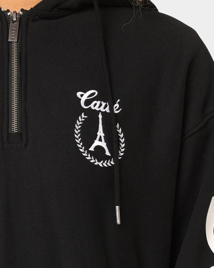 Carré Royale Quarter Zip Hoodie Black