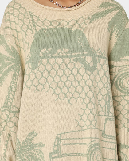 Honor The Gift Jungle Sweater Cream