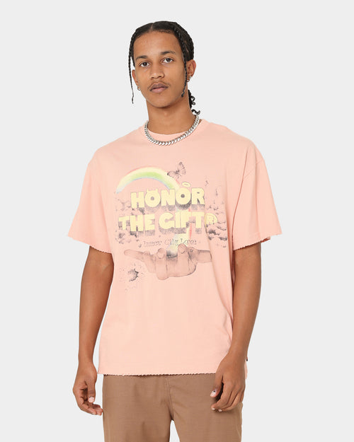 Honor The Gift Palms T-Shirt Peach