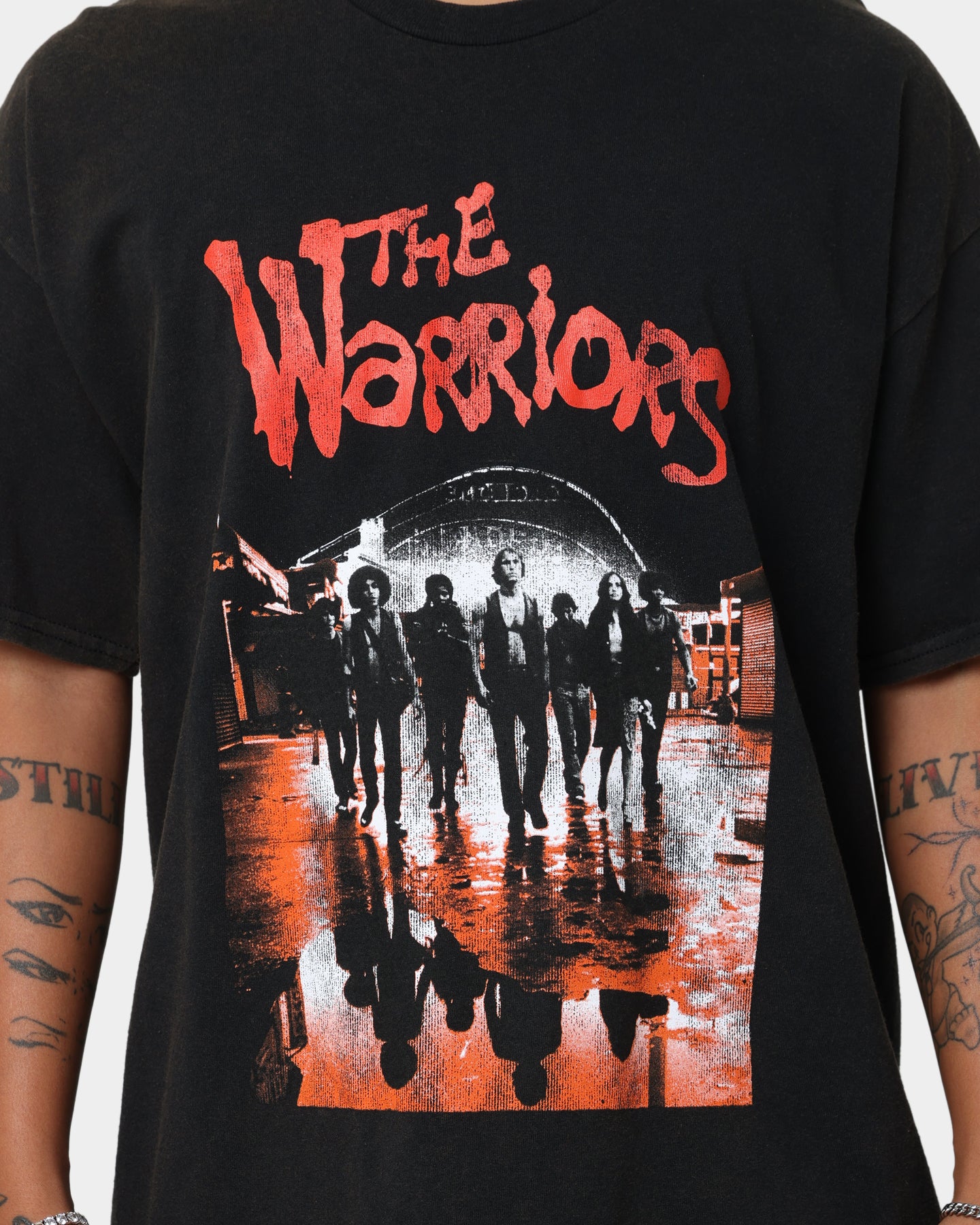 GYM WARRIOR Tシャツ & MUSCLE FESTA 2026 DVD 73Studio X The Warriors The Warriors Vintage T-Shirt Black Wash
