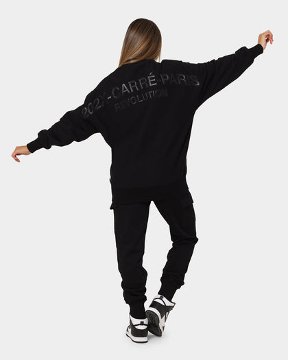 Carré 202X Mock Oversized Crewneck Black