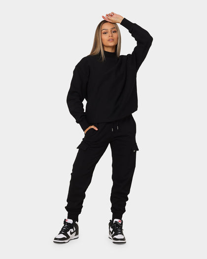 Carré 202X Mock Oversized Crewneck Black