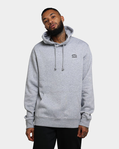 Russell Athletic Originals Small Arch Hoodie Grey Marle