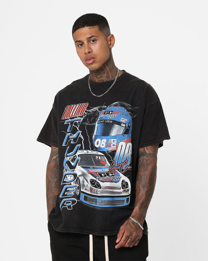 Goat Crew Rolling Thunder Vintage T-Shirt Washed Black