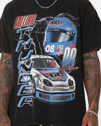 Goat Crew Rolling Thunder Vintage T-Shirt Washed Black