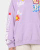 Loiter X Smiley Logo Puff Print Hoodie Lilac