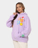 Loiter X Smiley Logo Puff Print Hoodie Lilac