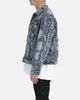 MNML Boro Paisley Trucker Jacket Blue/Black