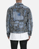 MNML Boro Paisley Trucker Jacket Blue/Black