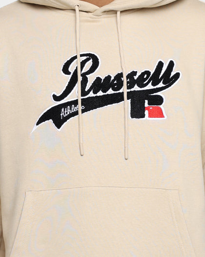 Russell Athletic Boucle Fleece Hoodie Stone