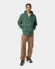 Champion Reverse Weave Boxy Anorak Hoodie Dark Green