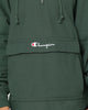 Champion Reverse Weave Boxy Anorak Hoodie Dark Green