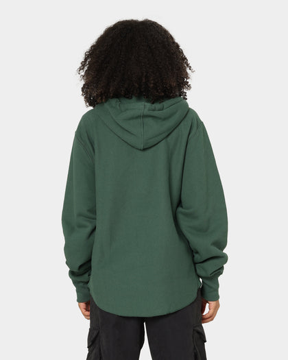 Champion Reverse Weave Boxy Anorak Hoodie Dark Green