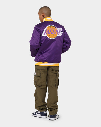 Mitchell & Ness Los Angeles Lakers Heavyweight Satin Jacket Purple