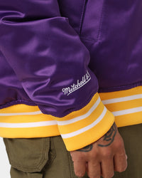 Mitchell & Ness Los Angeles Lakers Heavyweight Satin Jacket Purple