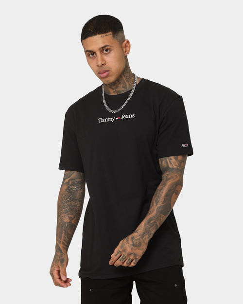 Tommy Jeans TJM Classic Linear Logo T-Shirt Black