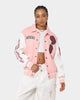 Loiter Human Varsity Jacket Pink