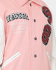 Loiter Human Varsity Jacket Pink