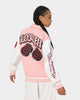 Loiter Human Varsity Jacket Pink