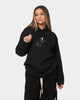 Calvin Klein Women's Woven Label Oversized Hoodie Ck Black/Bright White