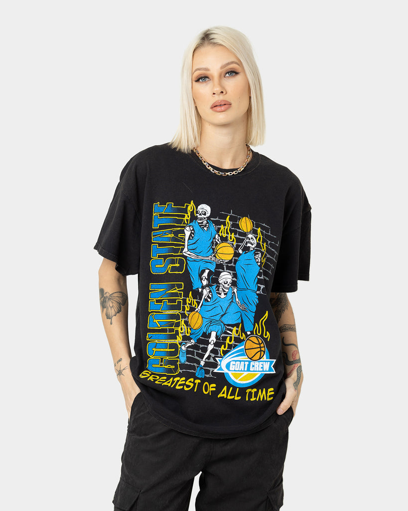 73Studio Golden Finals Vintage T-Shirt Washed Black | Culture Kings US