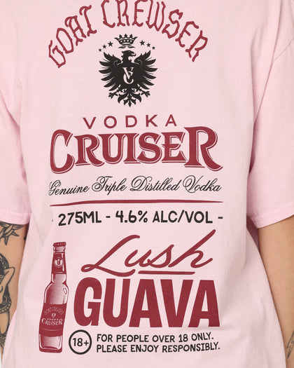 Goat Crew Goat Crew X Vodka Cruiser Lush Guava Cruiser T-Shirt Pink