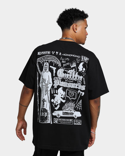 Rats Get Fat Guilty Pleasures T-Shirt Black