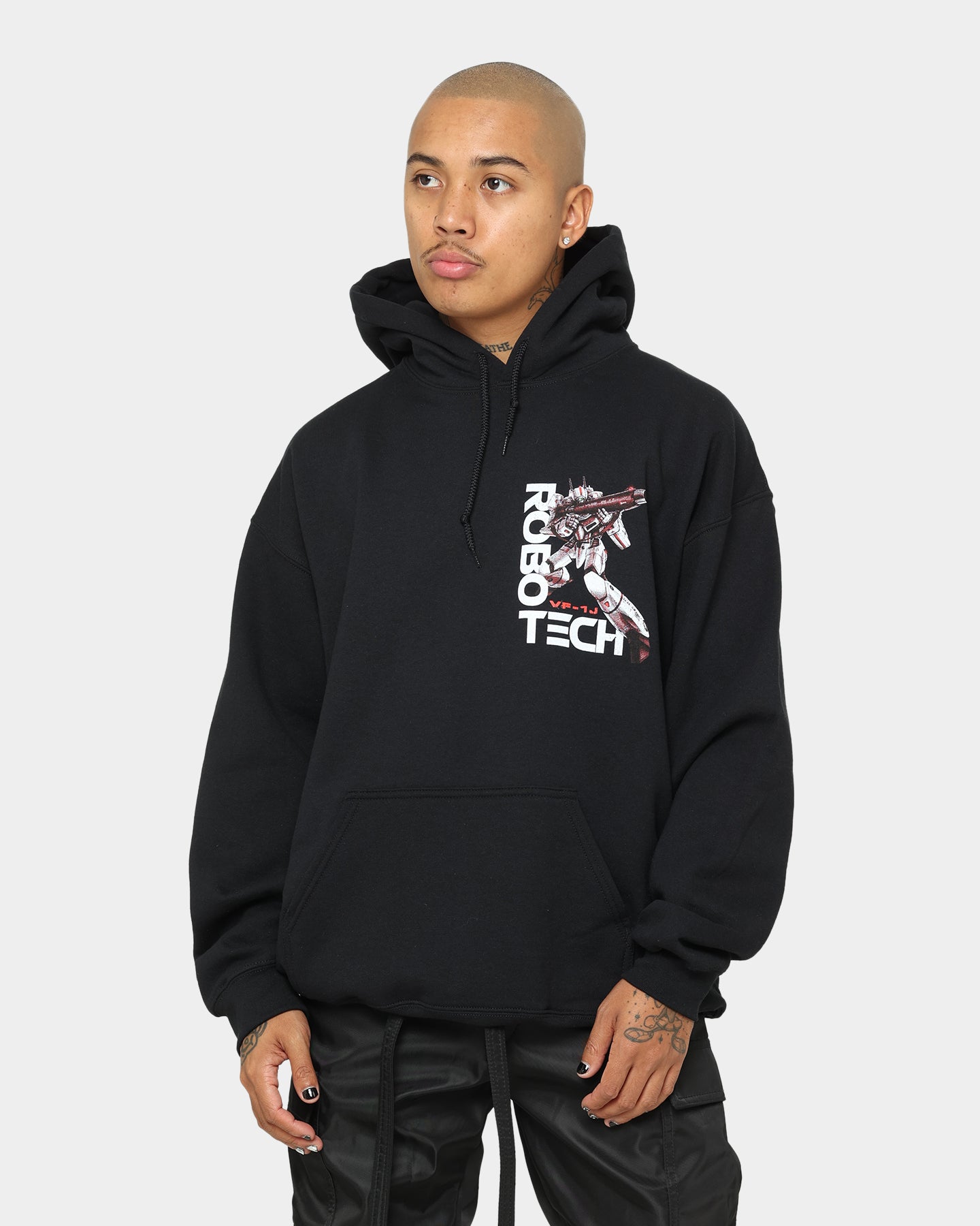 American Thrift X Robotech VF1J Hoodie Black | Culture Kings US