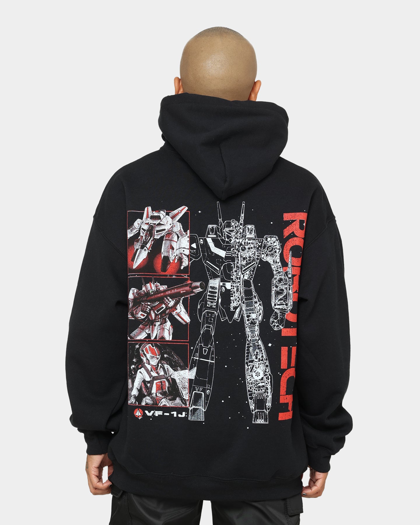 American Thrift X Robotech VF1J Hoodie Black | Culture Kings US