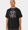 73Studio 73Studio X Stranger Things Hellfire Club Vintage T-Shirt Washed Black