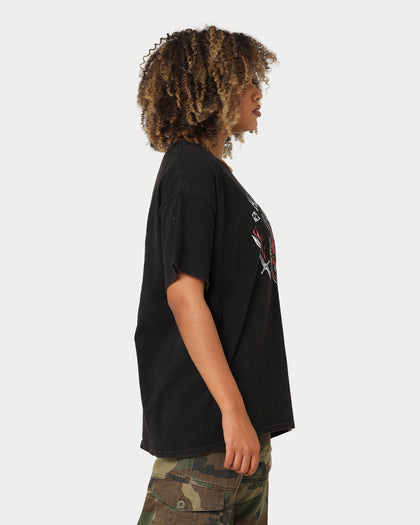 Goat Crew Goat Crew X Stranger Things Hellfire Club Vintage T-Shirt Washed Black