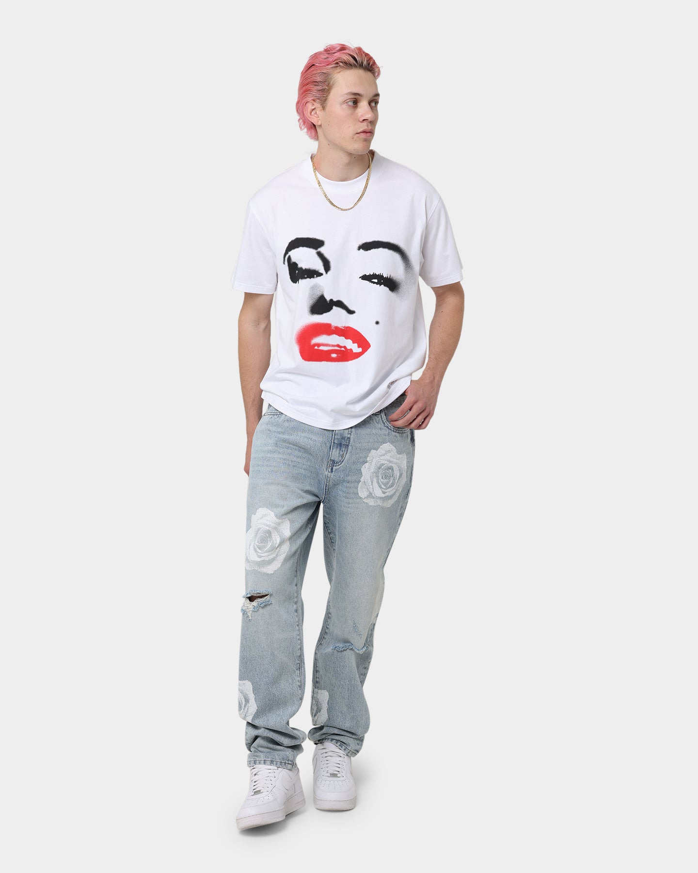 Marilyn Monroe Lip Tシャツ （M　WHITE） THEATER8 × mastermind × Marilyn Monroe(シアターエイト × マスター