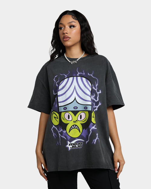 American Thrift X Powerpuff Girls Mojo Jojo Heavyweight Vintage T-Shirt Black Wash