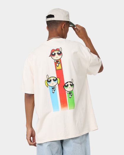 American Thrift X Powerpuff Girls Heavyweight Action Vintage T-Shirt Off White