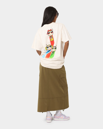 American Thrift X Powerpuff Girls Heavyweight Action Vintage T-Shirt Off White