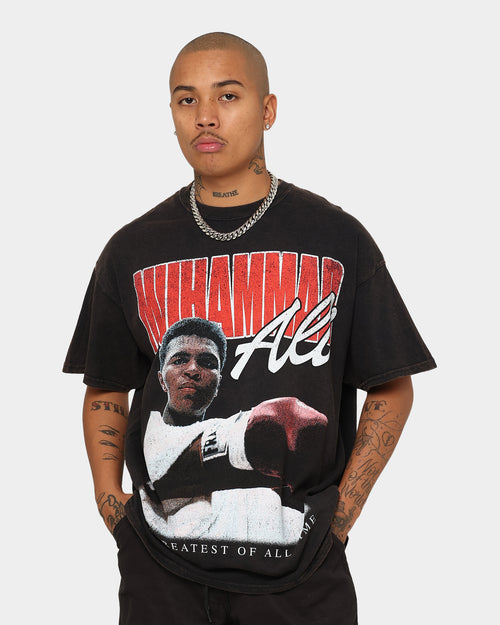 Goat Crew X Muhammad Ali Ringer Vintage T-Shirt Black Wash