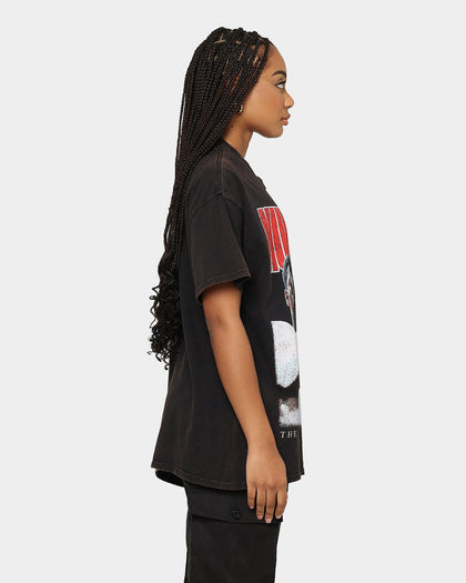 Goat Crew X Muhammad Ali Ringer Vintage T-Shirt Black Wash