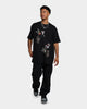 Rats Get Fat Tattoo Split Print T-Shirt Black