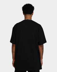 Rats Get Fat Tattoo Split Print T-Shirt Black