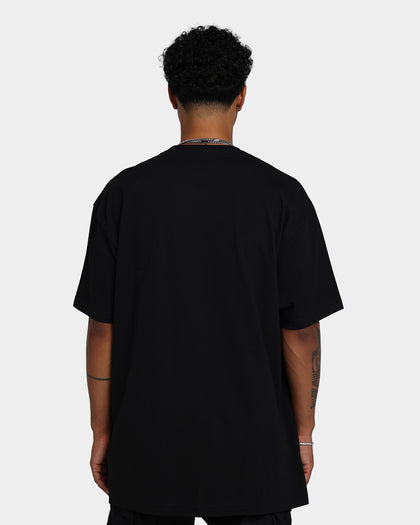 Rats Get Fat Tattoo Split Print T-Shirt Black