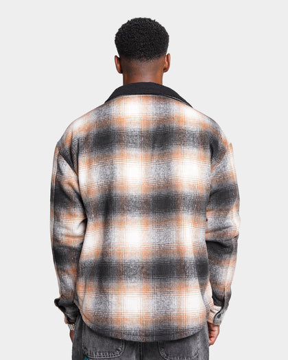XXIII Sherpa Flannel Jacket Tan/Black