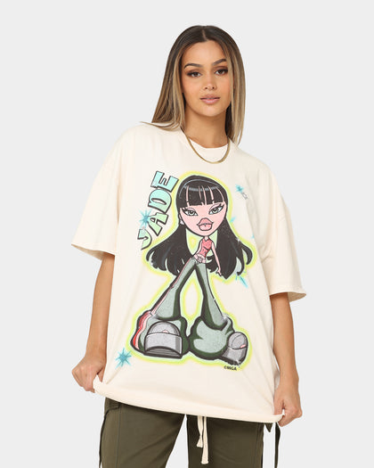 American Thrift X Bratz Jade Heavyweight Vintage T-Shirt Off White