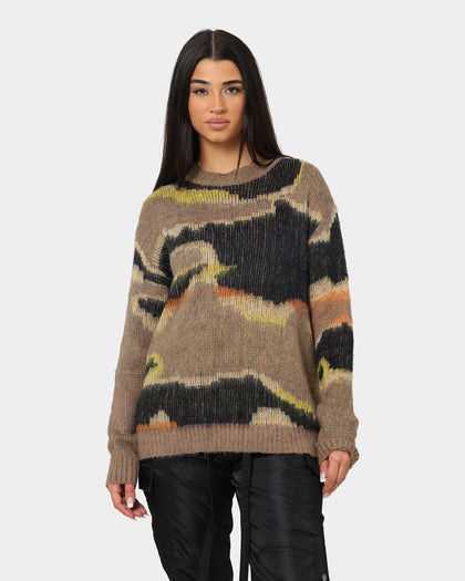 MNML Big Camo Sweatshirt Olive